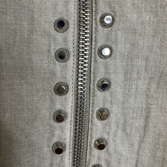 Michael Michael Kors 100% Linen Tunic Top Beige Size M - Picture 11 of 16